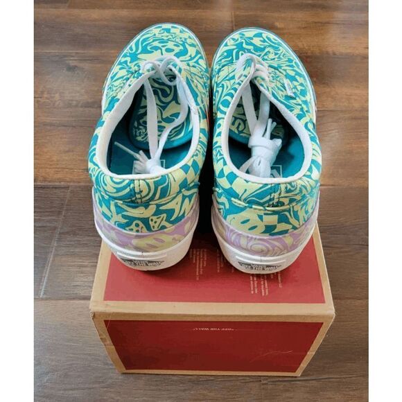 vans era stacked wavy daze tile blue women size 7 fast shipping - Picture 6 of 8